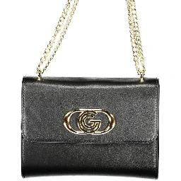 Black Poliuretano Women Handbag