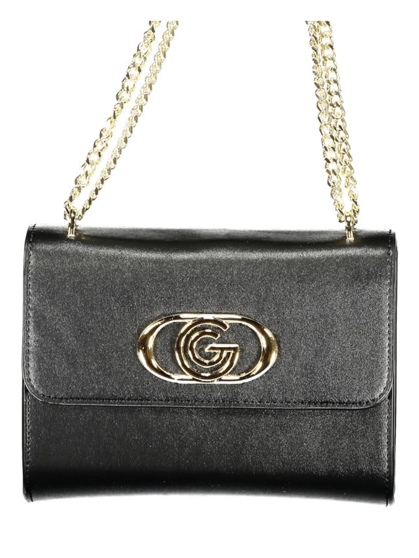 Black Poliuretano Women Handbag