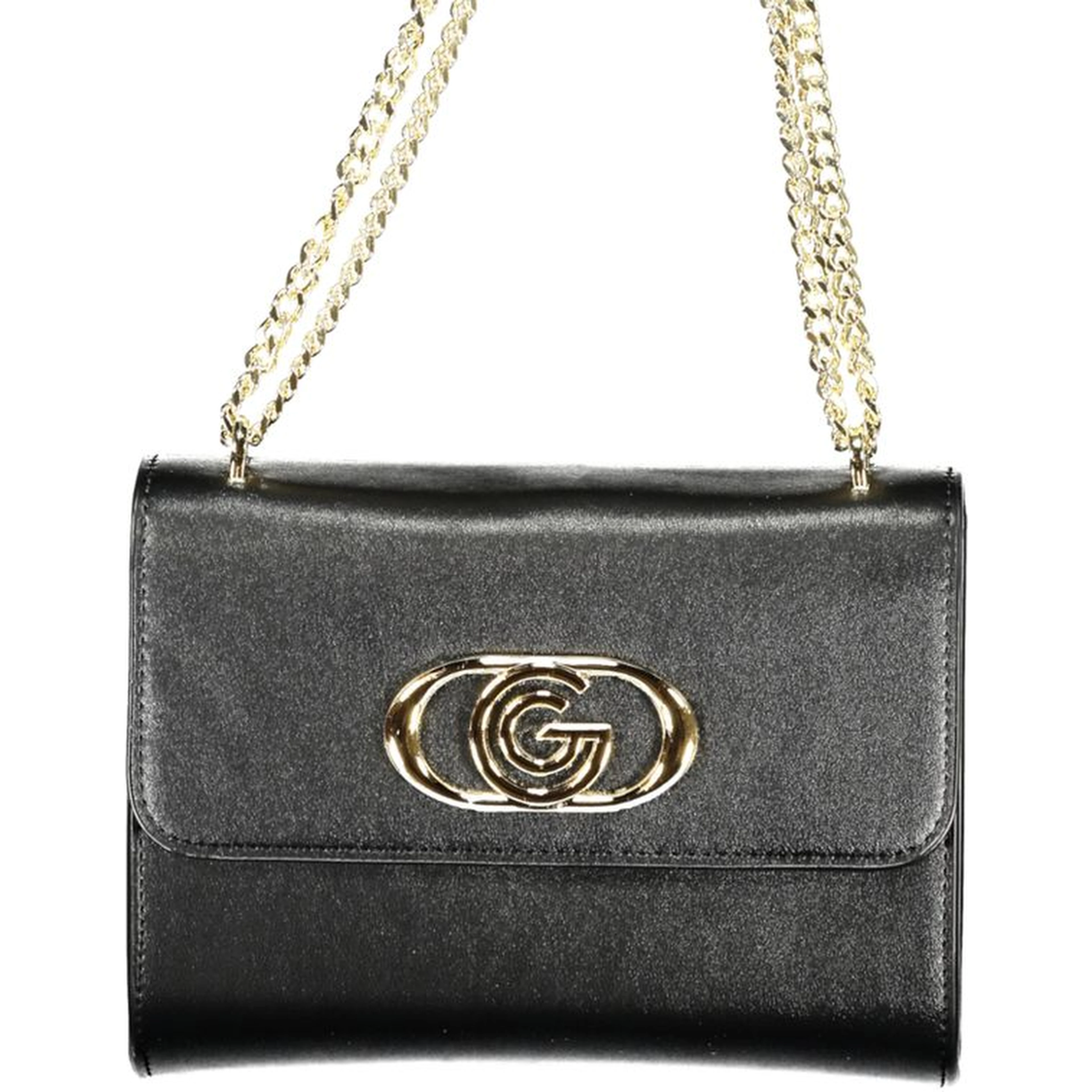 Black Poliuretano Women Handbag