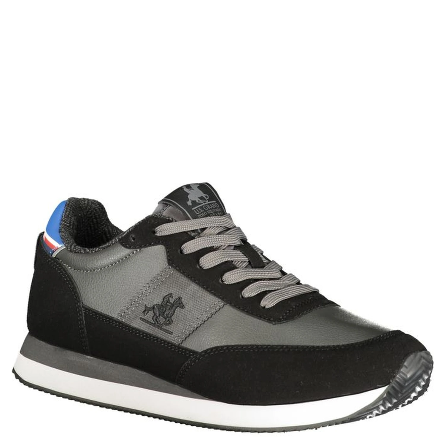 Black Polyurethane Men Sneaker