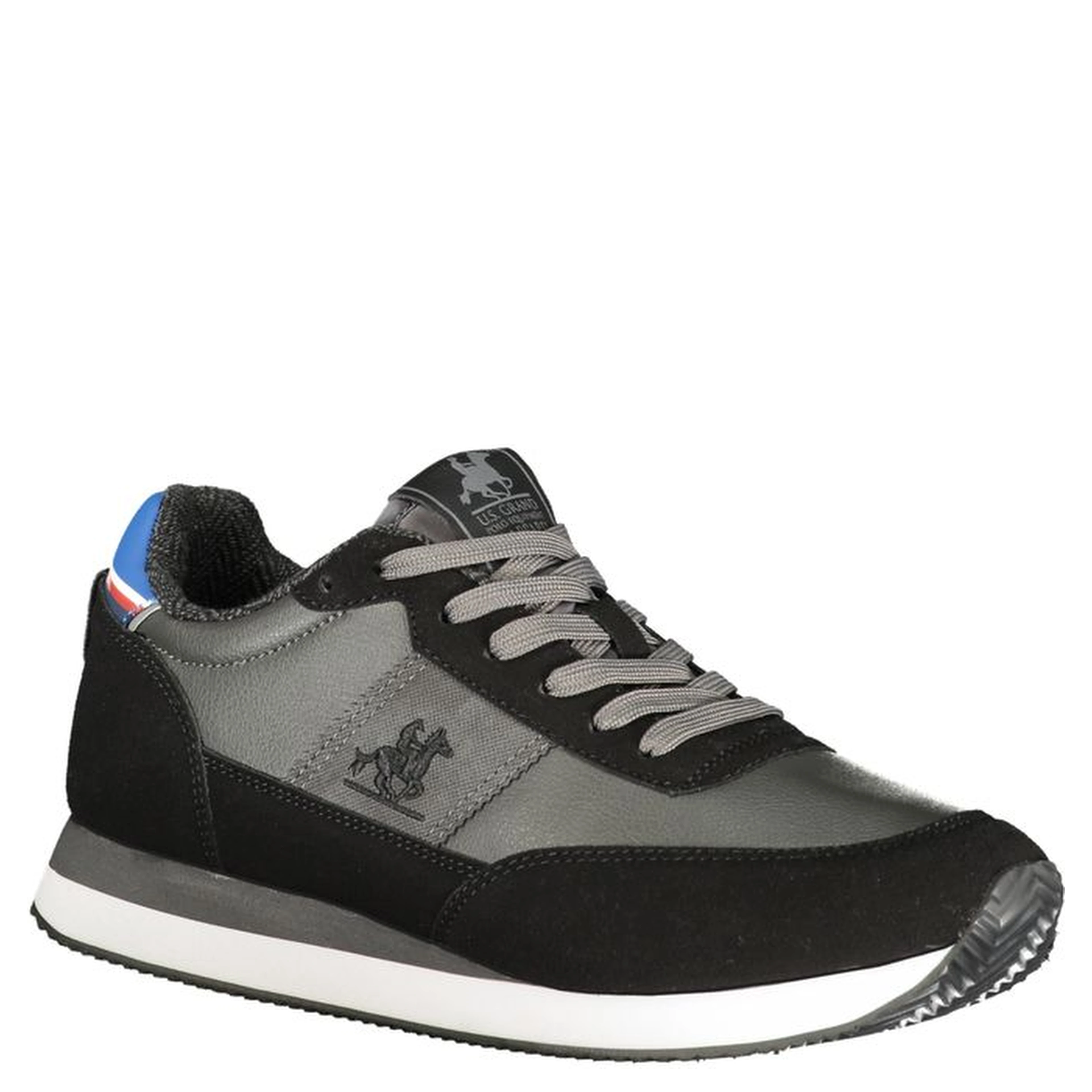 Black Polyurethane Men Sneaker
