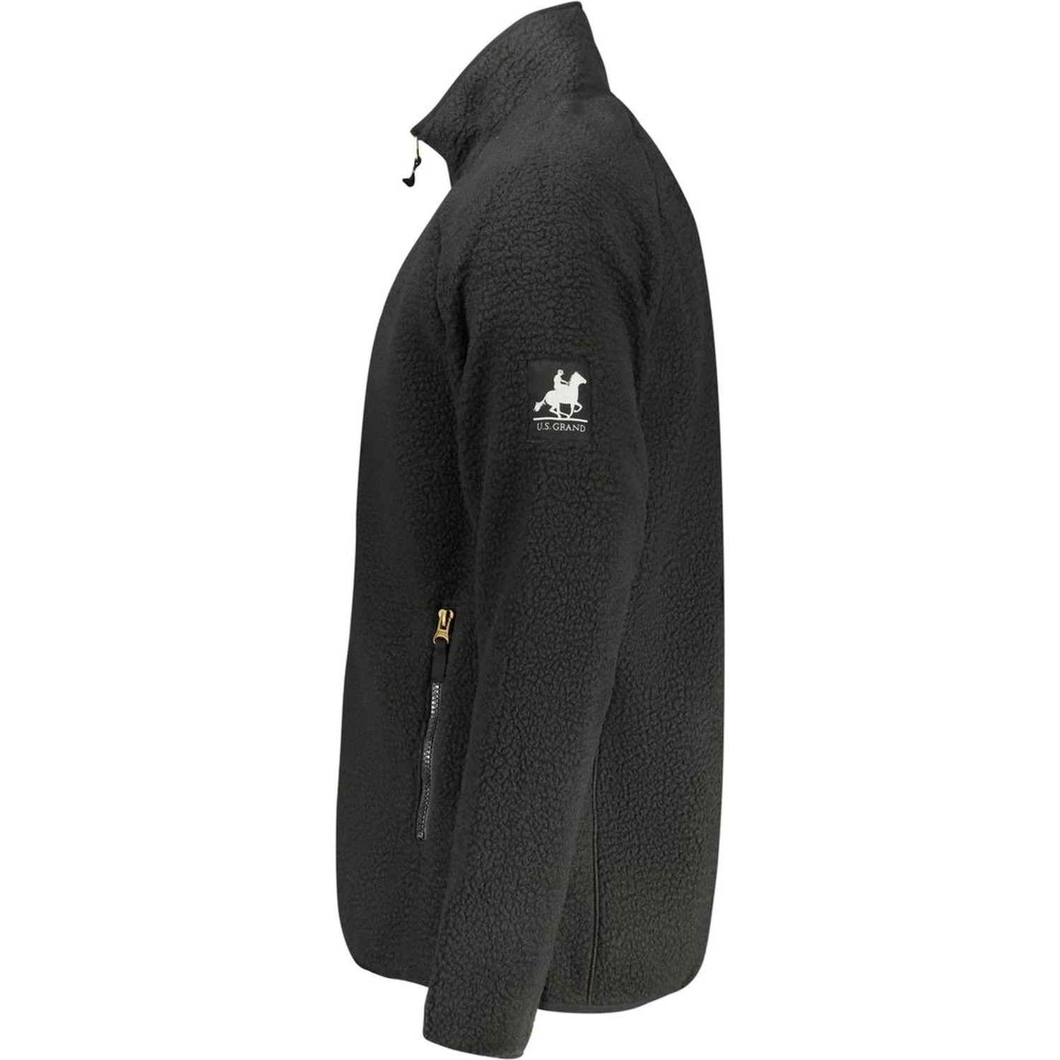 Black Polyester Men's Sweatshirt