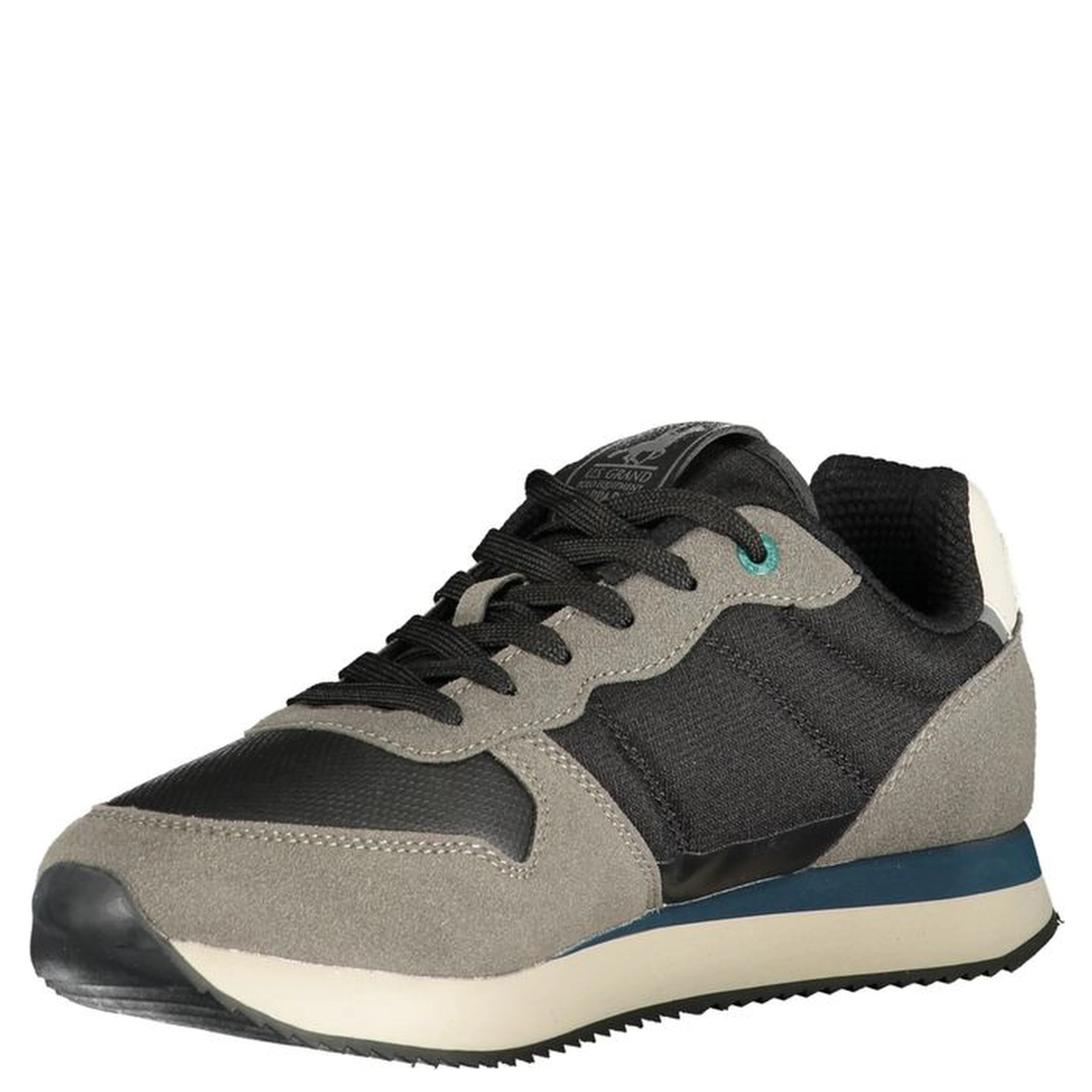 Black Polyurethane Men Sneaker