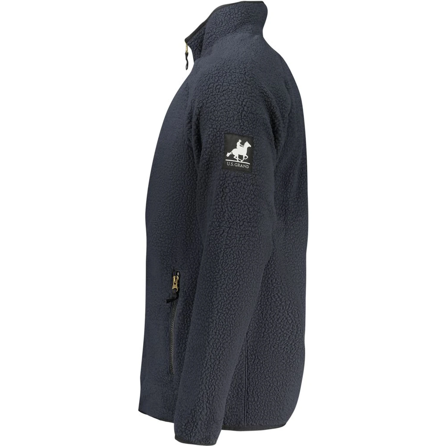 Blu Polyester Men Sweatshirt