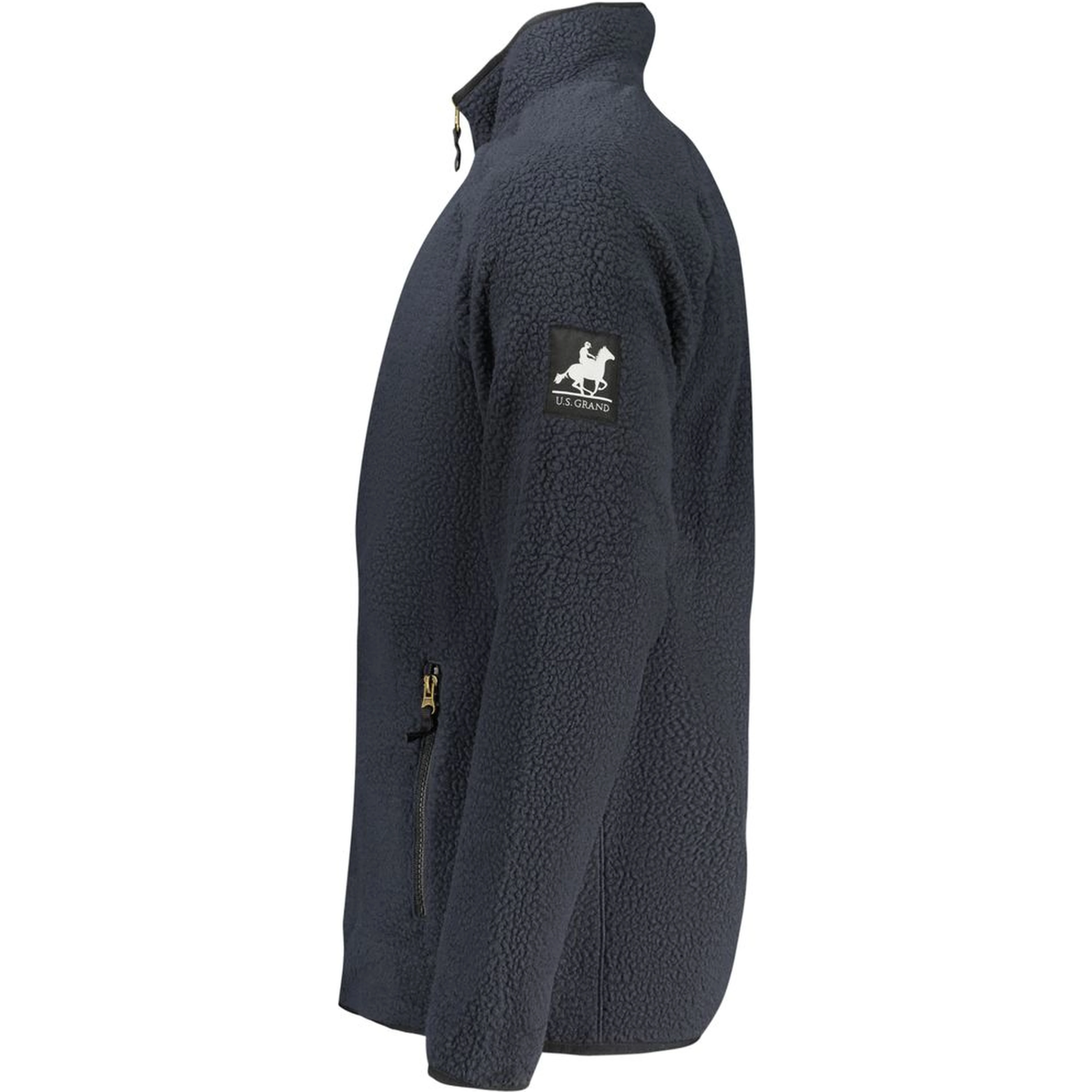 Blu Polyester Men Sweatshirt