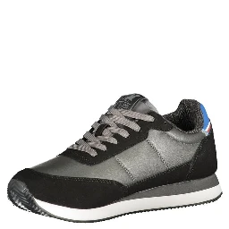 Black Polyurethane Men Sneaker