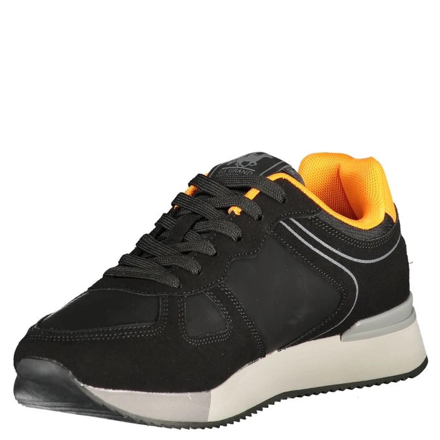 Black Polyurethane Men Sneaker