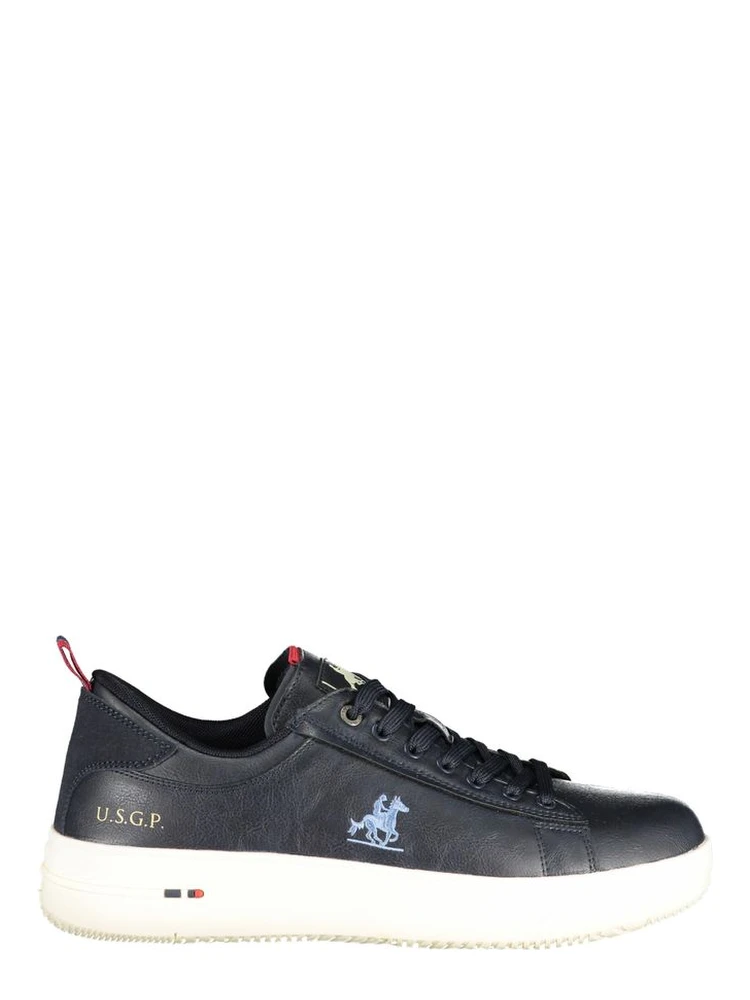 Blue Polyester Men Sneaker