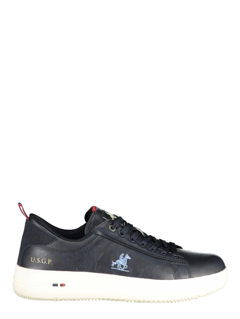 Blue Polyester Men Sneaker