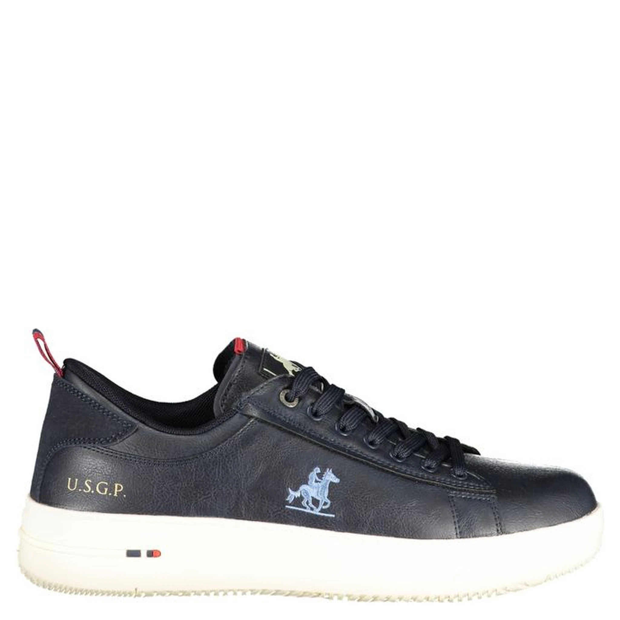 Blue Polyester Men Sneaker