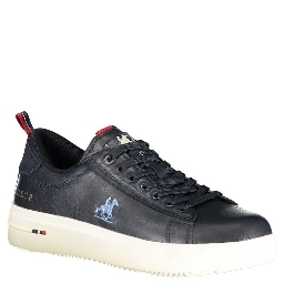 Blue Polyester Men Sneaker