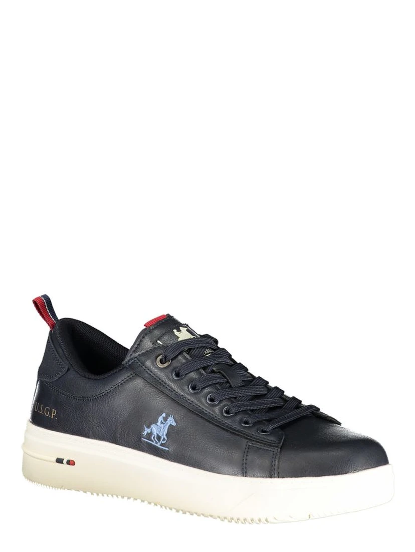 Blue Polyester Men Sneaker