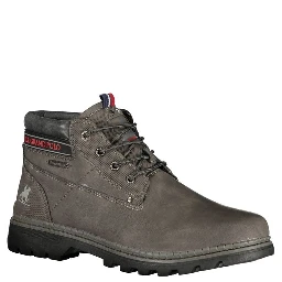 Grigio Polyurethane Men Ankle Boot