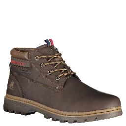 Marrone Polyurethane Men Ankle Boot