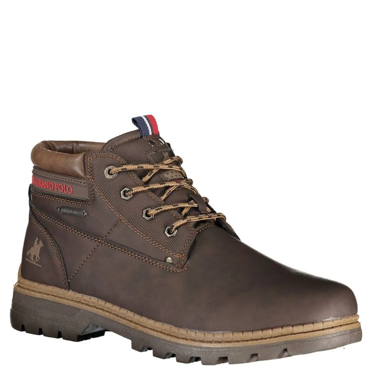 Marrone Polyurethane Men Ankle Boot