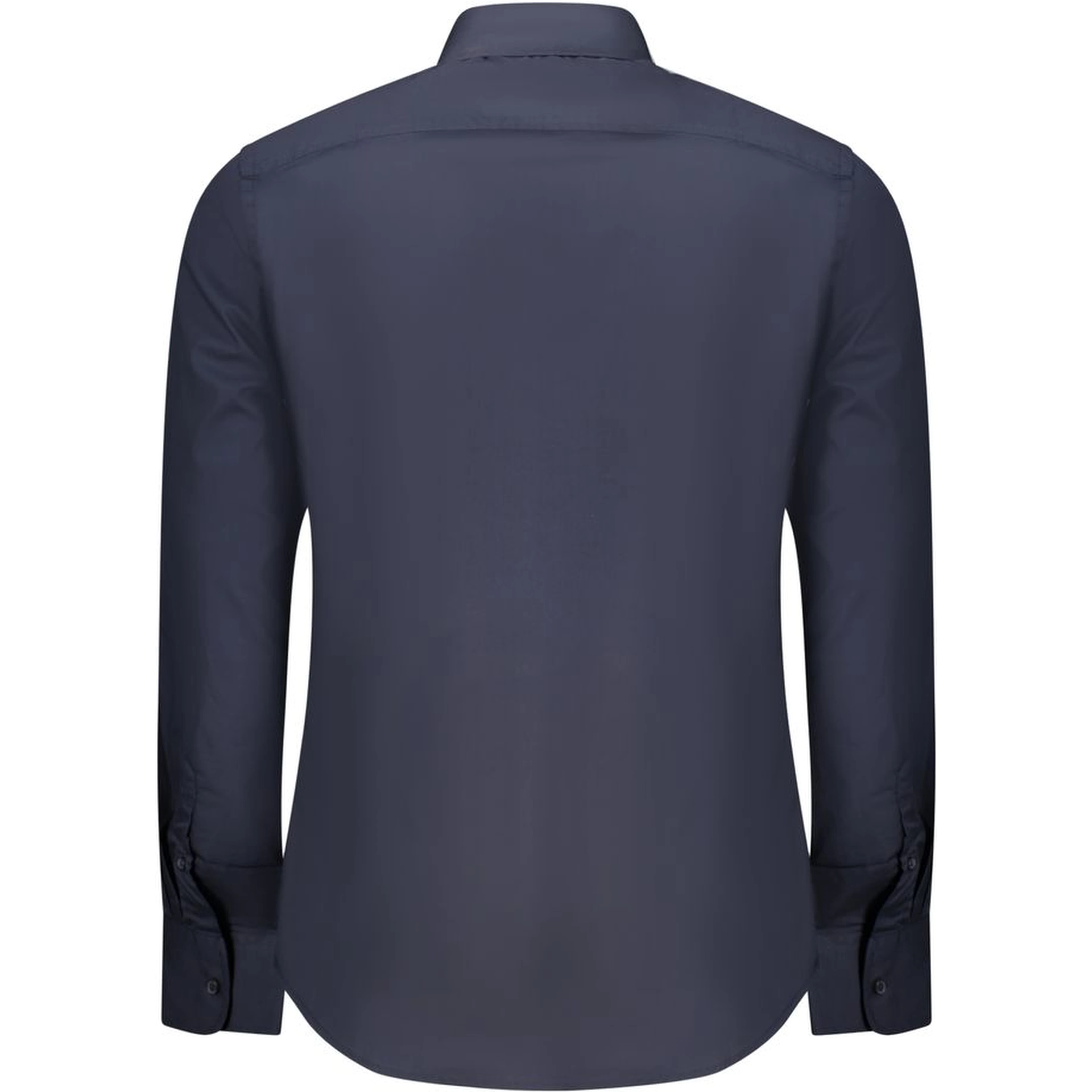 Blue Cotton Men Shirt