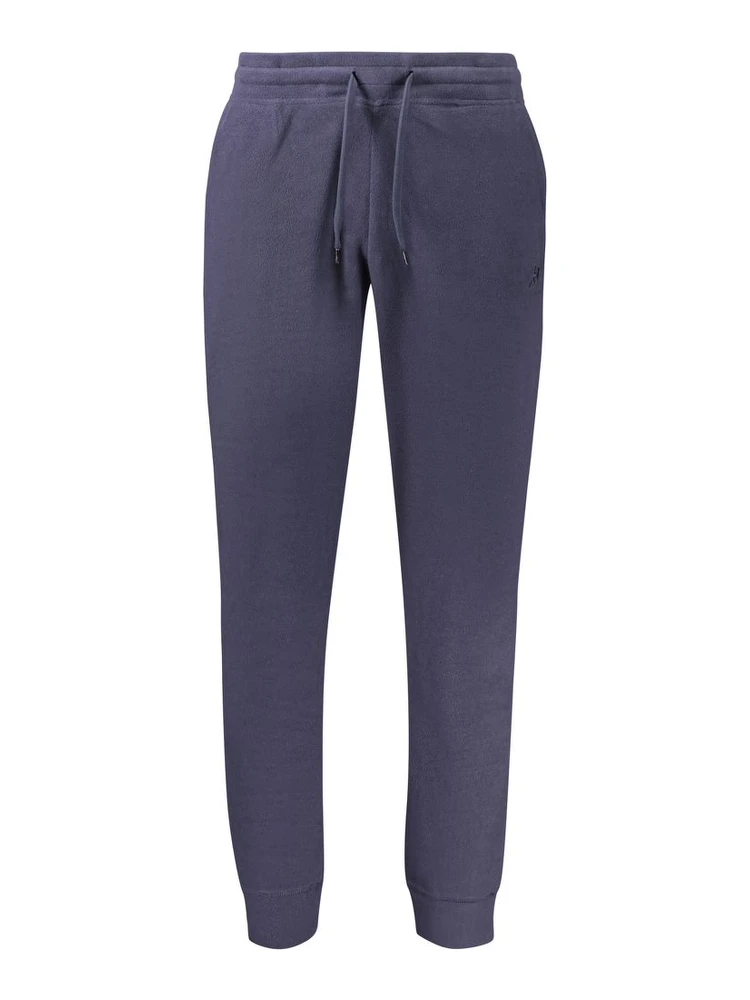 Blue Polyester Men's Sweatpants