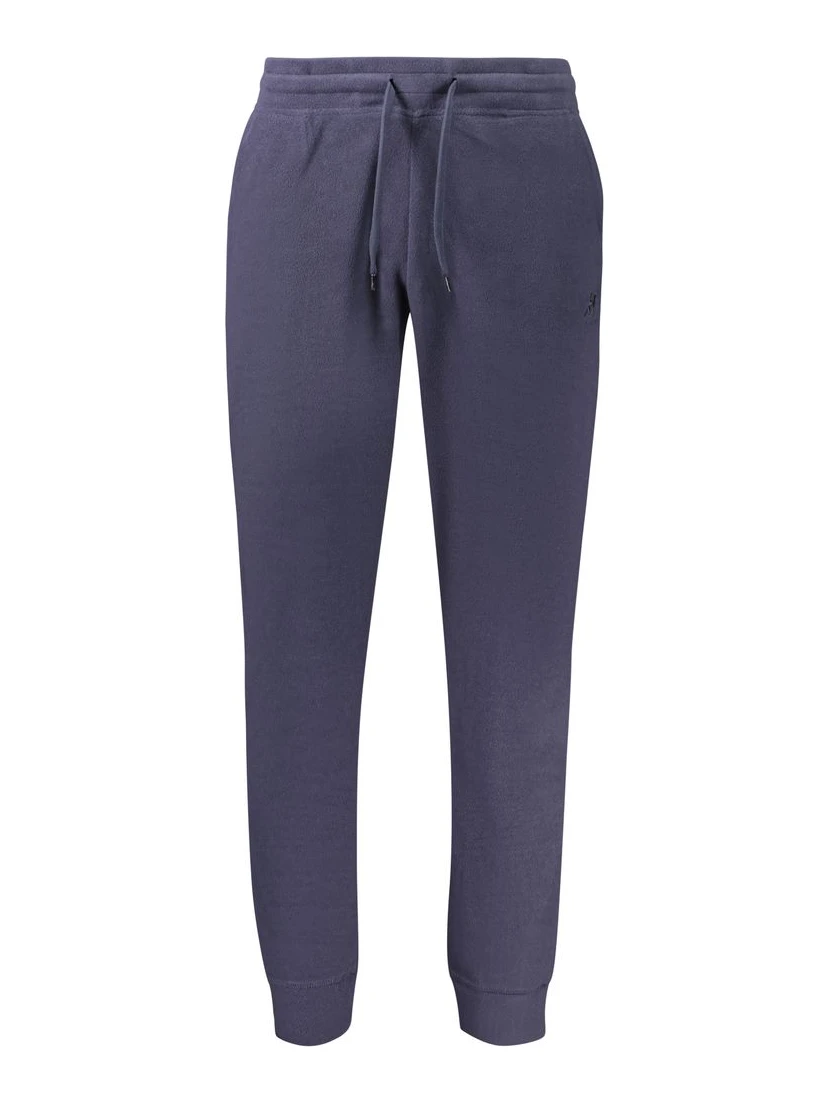 Blue Polyester Men's Sweatpants