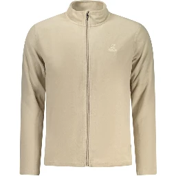 Beige Polyester Mens Sweatshirt