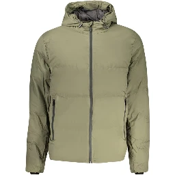 Green Polyester Shell Jacket