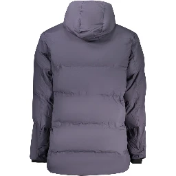 Blu Polyester Men's Jacket