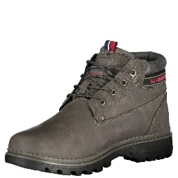 Grigio Polyurethane Men Ankle Boot
