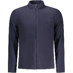 Blue Polyester Men Sweatshirt