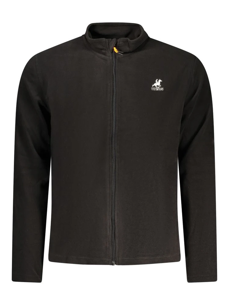 Black Polyester Men's Sweatshirt