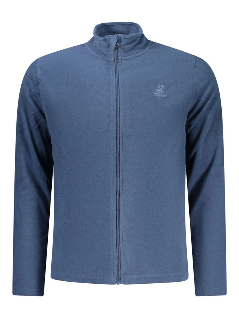 Blue Polyester Men Sweatshirt