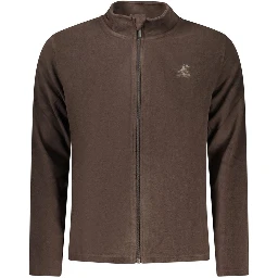 Marrone Polyester Men Sweatshirt