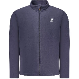 "Blu Polyester Men's Sweatshirt"