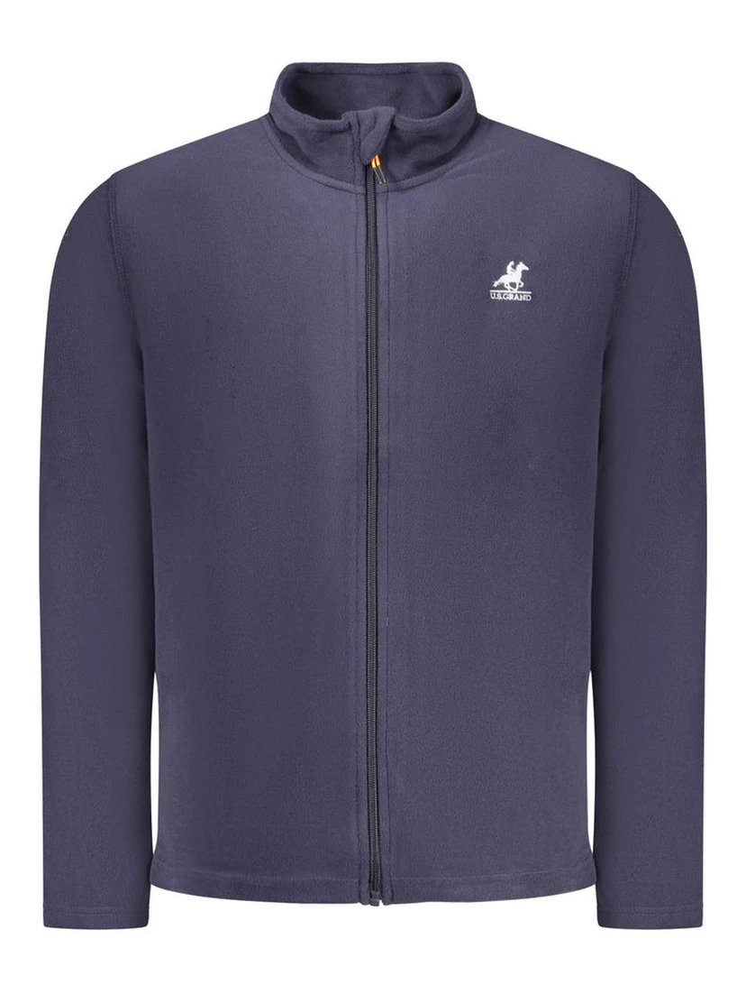 "Blu Polyester Men's Sweatshirt"