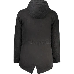 Nero Polyester Men's Parka Jacket