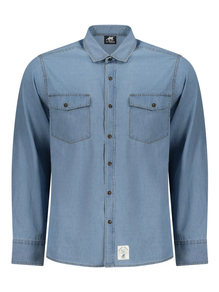 Azzurro Cotton Mens Shirt
