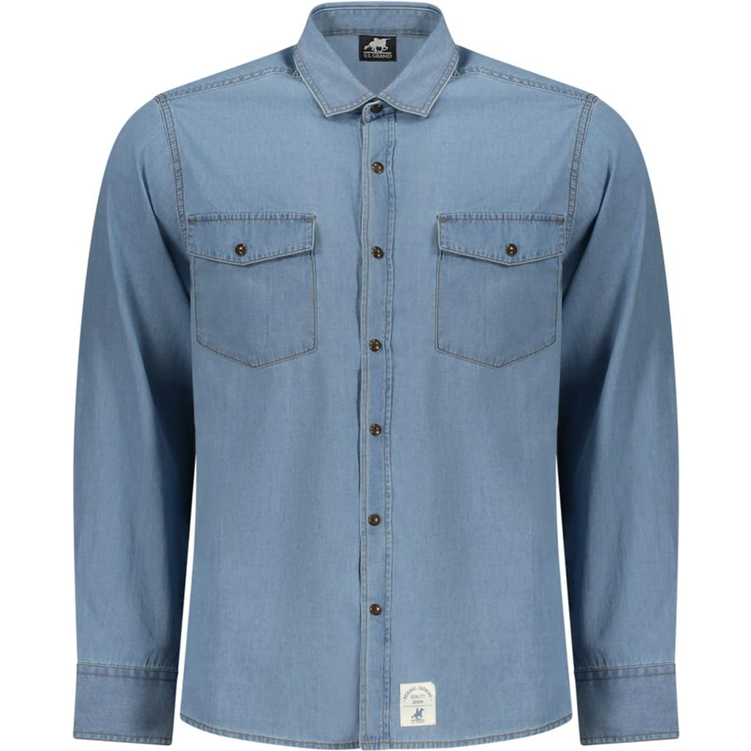 Azzurro Cotton Mens Shirt