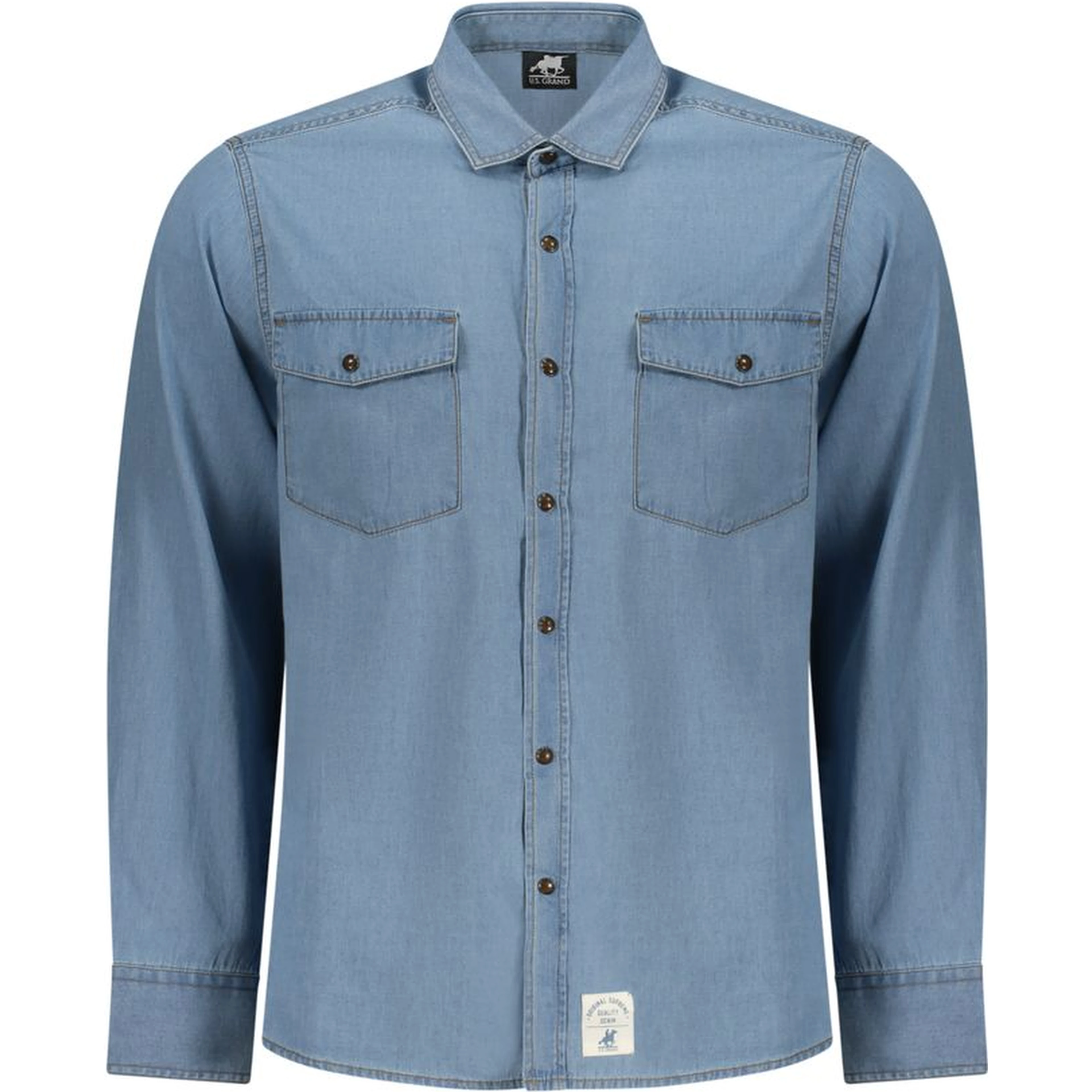 Azzurro Cotton Mens Shirt