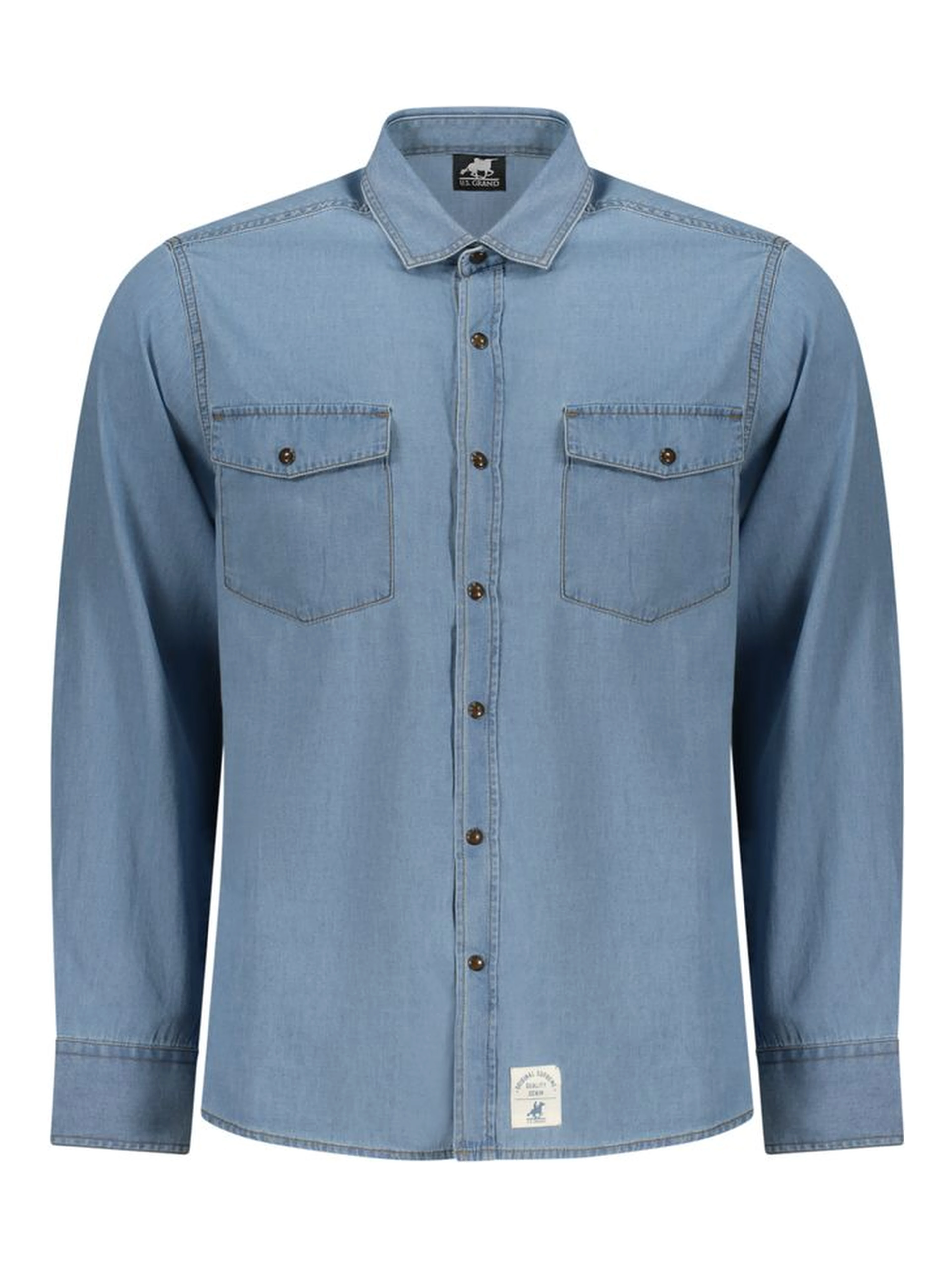 Azzurro Cotton Mens Shirt