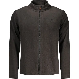 Black Polyester Mens Sweatshirt