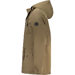 Verde Polyester Men's Parka Jacket