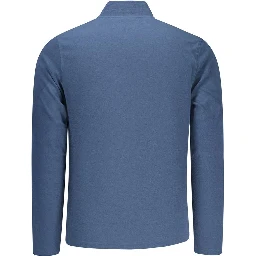 Blue Polyester Men Sweatshirt