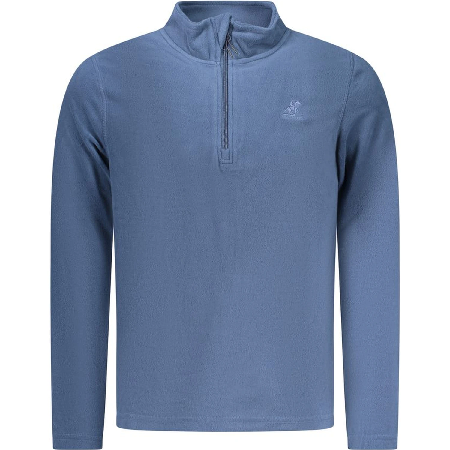 Blue Polyester Men Sweatshirt