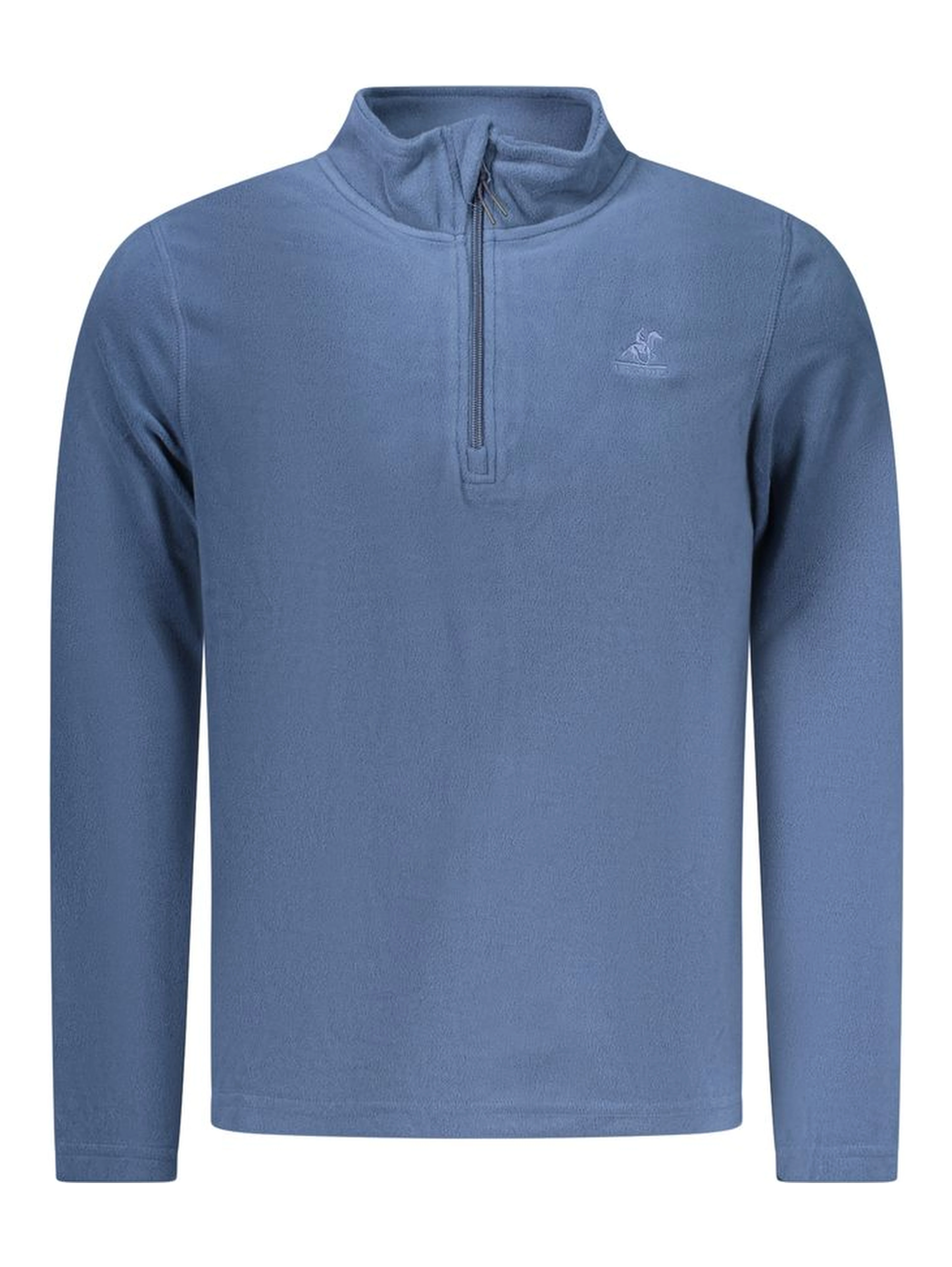 Blue Polyester Men Sweatshirt