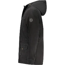Nero Polyester Men's Parka Jacket