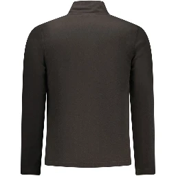 Black Polyester Mens Sweatshirt