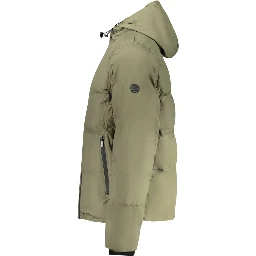 Green Polyester Shell Jacket
