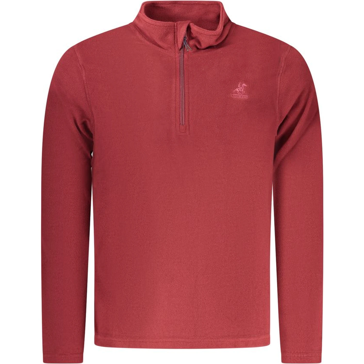 Red Polyester Men Sweatshirt