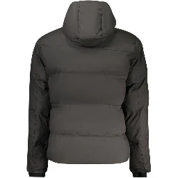 Black Polyester Men's Jacket