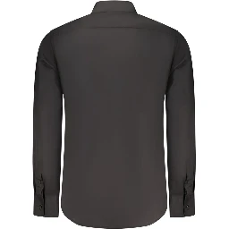 Black Cotton Mens Shirt