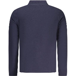 Blue Polyester Men's Sweatshirt