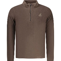 Marrone Polyester Men Sweatshirt